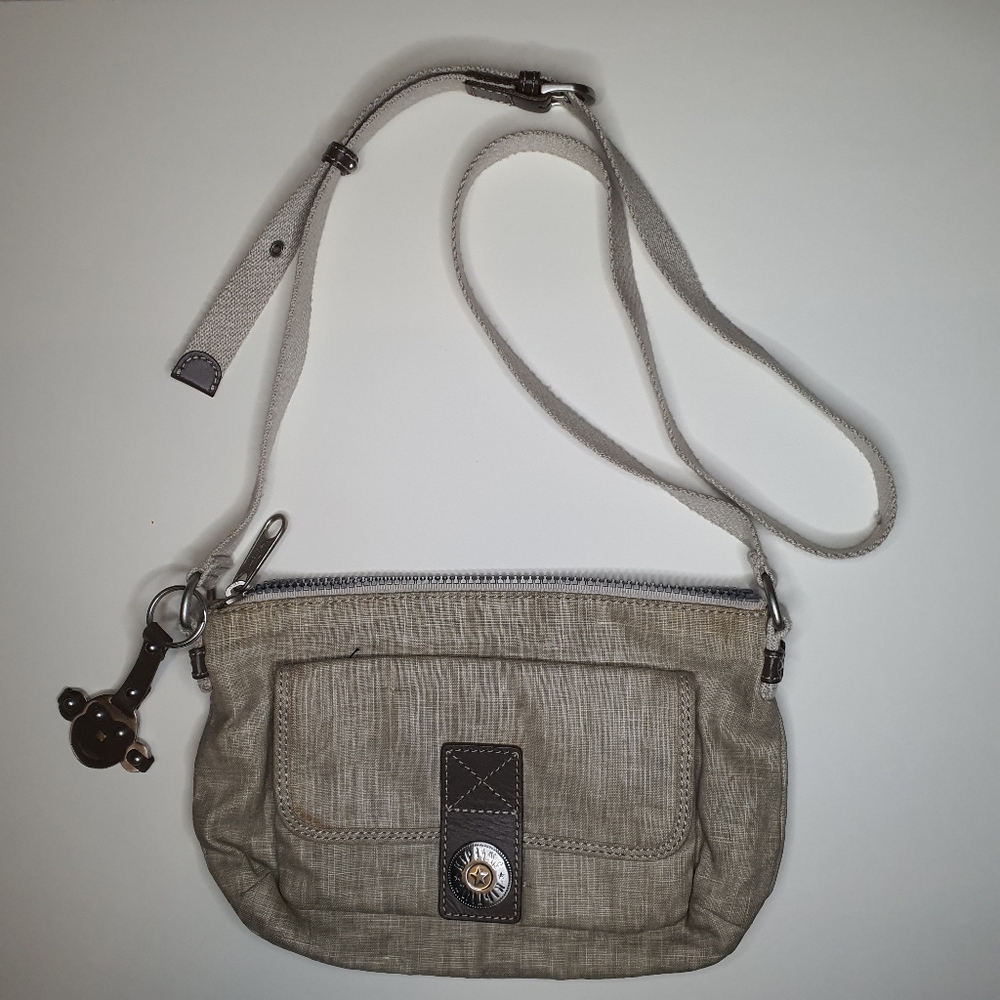 Kipling Neutral Beige Crossbody Bag + Free Gift